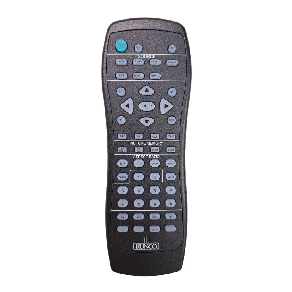 Runco Home Theater Projector Remote Control Backlit T188B-C OEM Original Tested